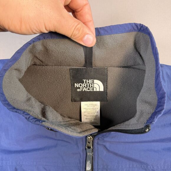 The North Face Jacket Men’s Size Large Blue Full Zip Pockets Vintage - Picture 5 of 8